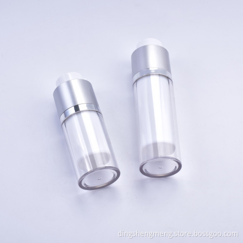 Bouteille Vide Rotativ de Bouteille Sans Air Cosmetique de forme ronde faite sur commande de 50ml